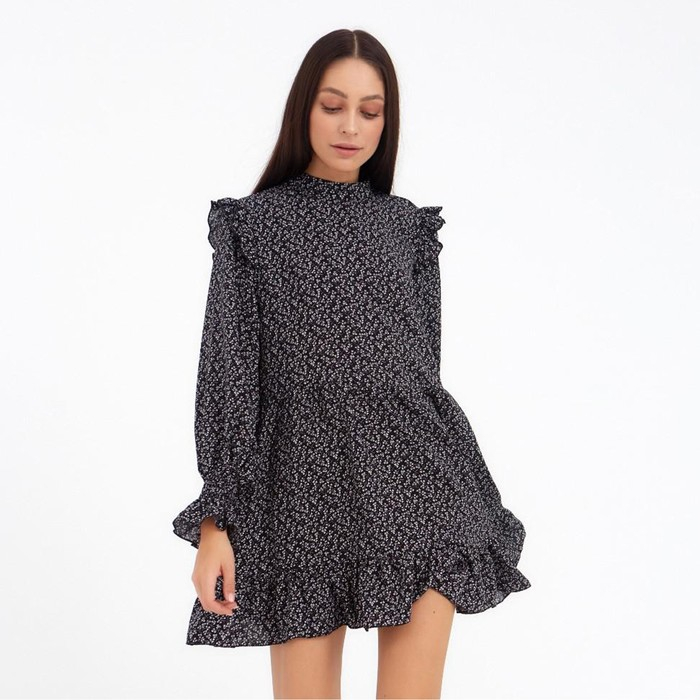 Платье женское MIST р. 48, черный Платье женское MIST р. 48, черный