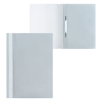 Набор папок-скоросшивателей А4, 5 штук, Calligrata, 180 мкм, с прозрачным верхом, серый