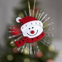 Световая подвеска &laquo;Снеговик&raquo; 10 см, батарейки LR44х3 (в комплекте), свечение мульти