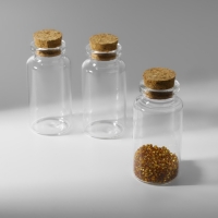 Баночки для хранения бисера, d=3&times;6 см, 3 шт.