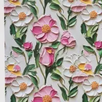 Бумага упаковочная глянцевая &laquo;Цветочная поляна&raquo;, 70 &times; 100 см