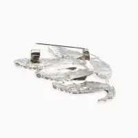 Брошь "Колоски", цвет серебро