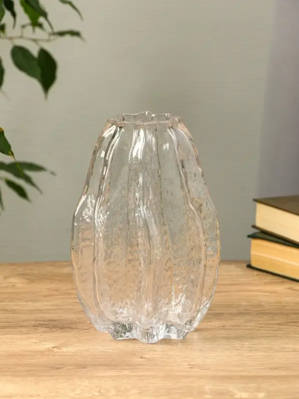 Ваза стекло настольная "Кэли" 21х12х6 см, прозрачный