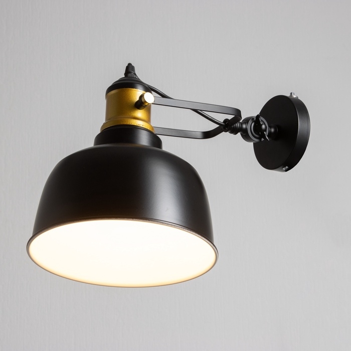 Бра "Либра" Е27 40Вт черный 22х22х36см