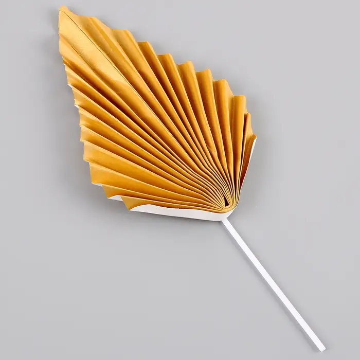 Топпер для торта &laquo;Перо&raquo;, набор 2 шт., золотой