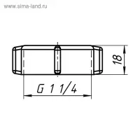 Гайка накидная "АНИ Пласт" M432, 1 1/4" х 32 мм