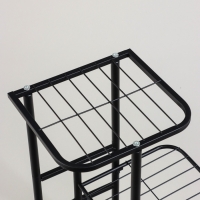 Подставка для цветов Greengo, 3 полки, 43 &times; 22 &times; 57 см, напольная, металл, чёрная