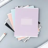 Тетрадь в клетку 12 листов А5, на скрепке &laquo;Цветная обложка&raquo;, обложка мелованный картон, блок №2, 5 видов МИКС