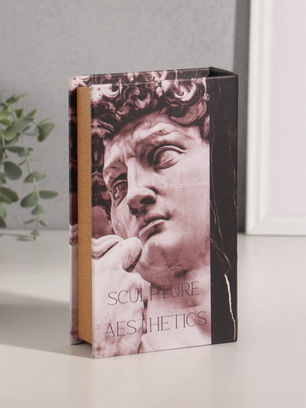 Сейф-книга дерево кожзам "Эстетика скульптуры" 21х13х5 см