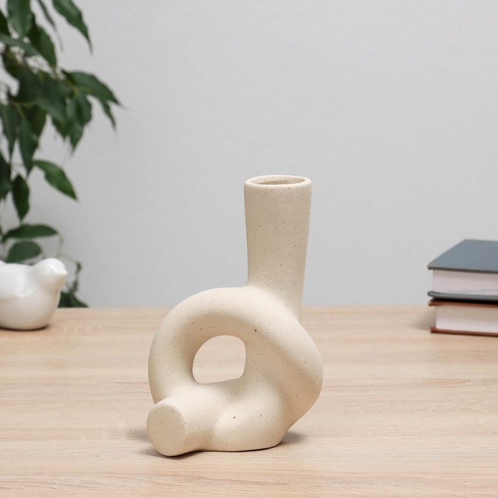 Ваза керамика настольная Ваза керамика настольная "Узел" 11х5х18 см