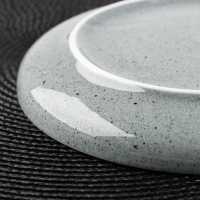 Тарелка керамическая десертная &laquo;Гранит&raquo;, d=21 см, цвет серый