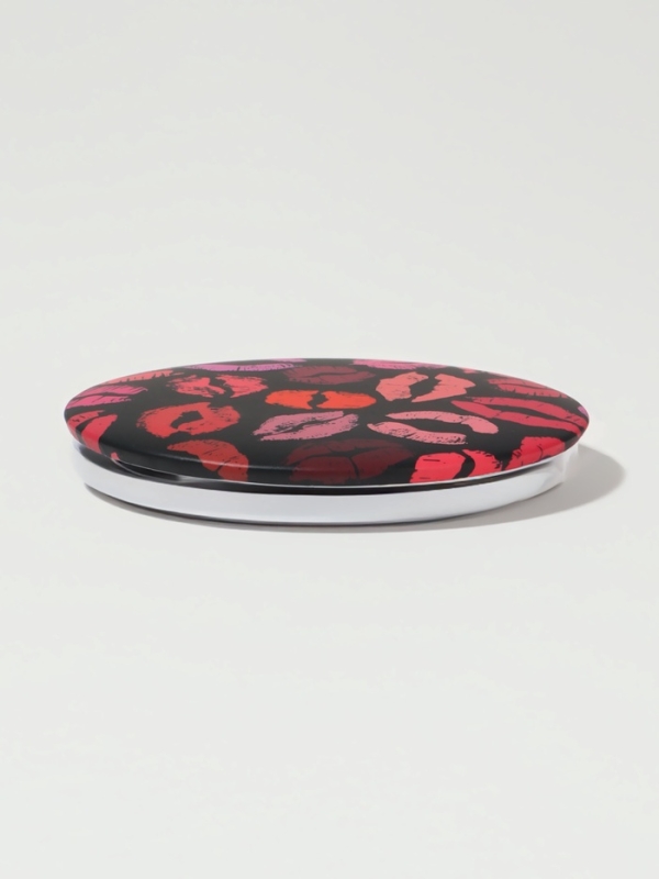 Зеркало складное круг (2) с/увел d7,3см ПОЦЕЛУИ МИКС пласт пакет QF