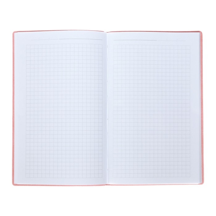 Еженедельник недатированный А5, 64 листа, на сшивке, интегральная обложка из искусственной кожи, сиреневый