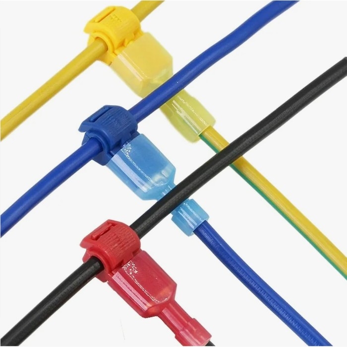 Клемма Т-образная, прокалывающий тип, под провод 2.5-4 мм2, желтый, набор 10 шт