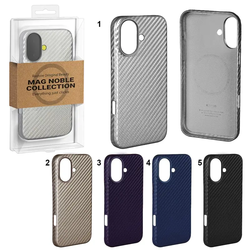 Чехол iPhone 16 Mag Noble Collection Carbon K-DOO