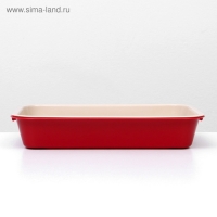 Туалет средний с сеткой 36 х 26 х 6,5 см, бежевый/красный