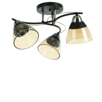 Люстра "Ирида" 3хЕ27 40Вт черно-хромовый 44х44х24 см