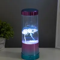 Светильник "Медузы" LED, RGB, USB, 3-5Вт, розово-голубой металлик 9х9х3 см