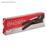 Щипцы-гофре ENERGY EN-851, 20 Вт, алюминиевое покрытие, 85х20 мм, 220&deg;C, черные