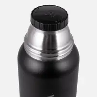 Термос Relaxika 1000 со стикерпаком, черный