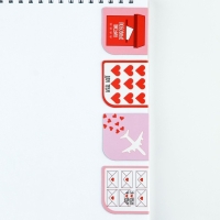 Магнитные закладки 4 шт в открытке «Сердце» Магнитные закладки 4 шт в открытке «Сердце»