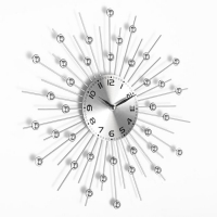 Часы настенные интерьерные большие "Зеркальные сферы", бесшумные, d-39 см, циферблат 13 см Часы настенные интерьерные большие "Зеркальные сферы", бесшумные, d-39 см, циферблат 13 см
