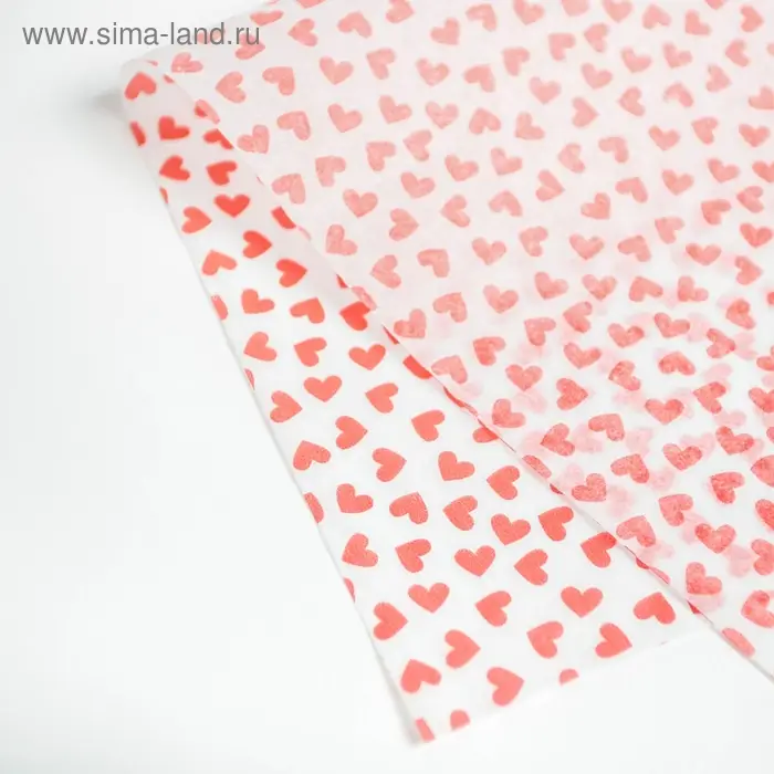 Бумага упаковочная тишью &laquo;Little hearts&raquo;, 50 х 70 см