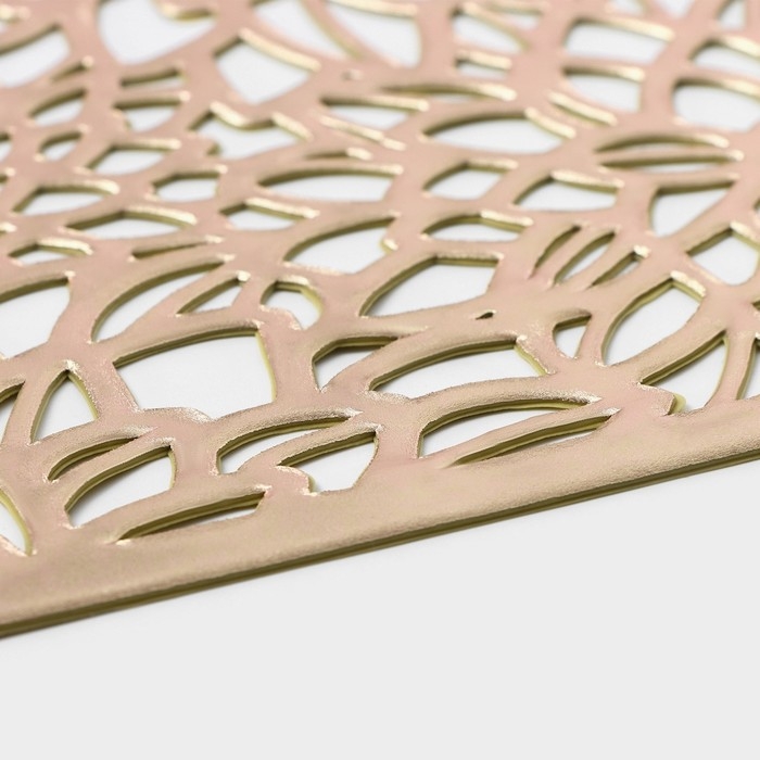 Салфетки сервировочные на стол Доляна &laquo;Астра&raquo;, 45&times;30 см, 4 шт, цвет золото