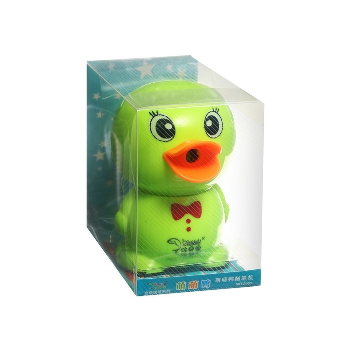 Точилка механическая с контейнером "Уточка", МИКС