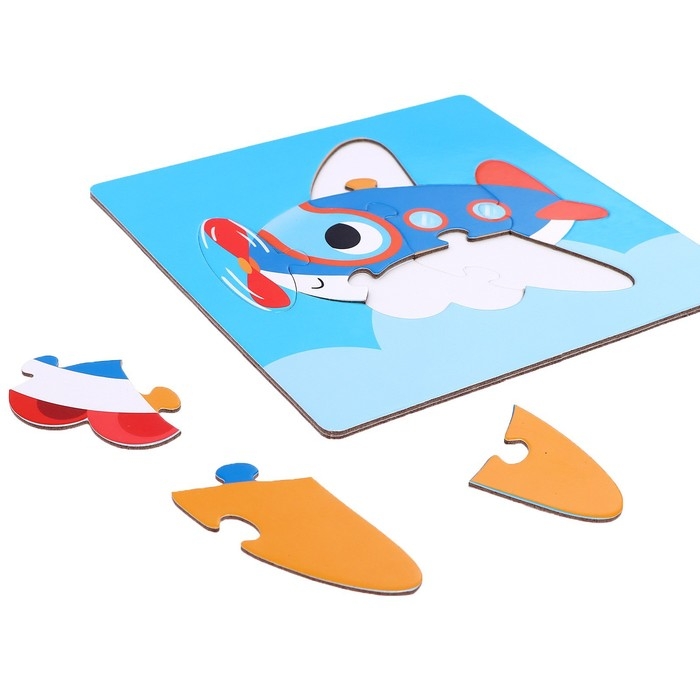 Пазл-сортер 4 в 1 &laquo;Едем, летим, плывём&raquo;, 4 пазла