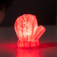 Ночник "Варежка" 2Вт LED LR44 красный 4х6х7см Ночник "Варежка" 2Вт LED LR44 красный 4х6х7см