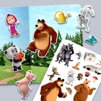 Магнитная игра &laquo;Развивающий&raquo;, Маша и Медведь
