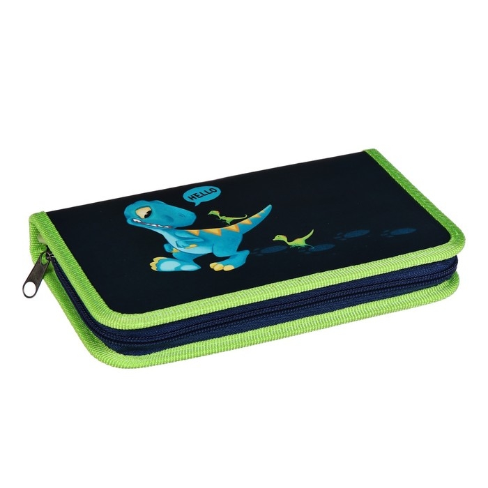 Пенал 1 секция 115 х 205 х 30 мм, Calligrata Пенал 1 секция 115 х 205 х 30 мм, Calligrata "Дино", ламинированный картон