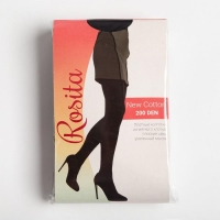 Колготки теплые женские ROSITA 200 цвет черный, р-р 5 Колготки теплые женские ROSITA 200 цвет черный, р-р 5