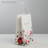 Пакет подарочный крафт, упаковка, &laquo;Мечтай!&raquo;, 12 х 21 х 9 см