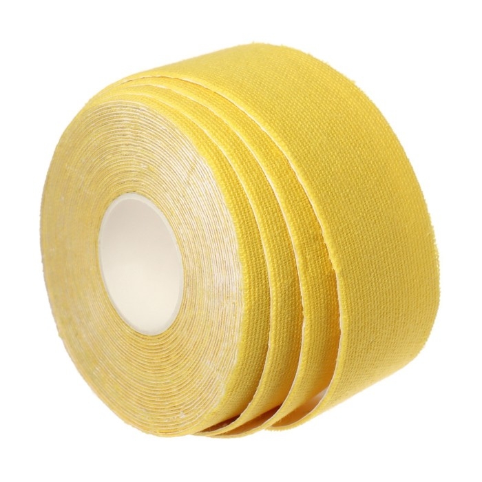 Кинезио - тейп, 2,5 см &times; 5 м, цвет жёлтый