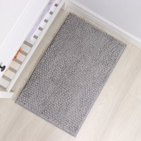 Коврик для дома Доляна &laquo;Букли длинные&raquo;, 50&times;80 см, длина букли 2 см, цвет светло-серый