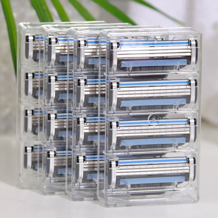 Сменные кассеты для бритья, 16 шт, совместимы с Gillette Mach3 Сменные кассеты для бритья, 16 шт, совместимы с Gillette Mach3