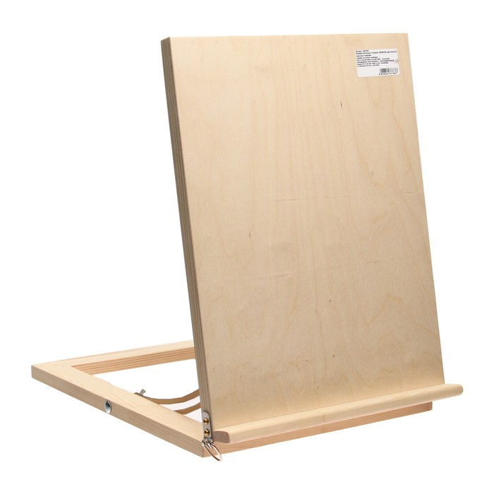 Мольберт настольный &laquo;Хлопушка&raquo;, 300 х 500 х 400 мм, односторонний, переносной, неокрашенное дерево, Calligrata