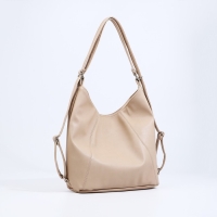 Сумка женская мешок на молнии, цвет бежевый Сумка женская мешок на молнии, цвет бежевый