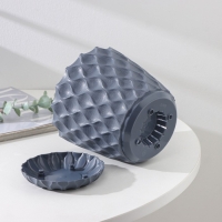 Горшок для цветов с поддоном &laquo;Wave&raquo;, 1,4 л, d=14,5 см, цвет серый