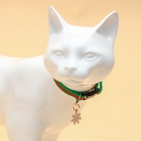 Ошейник + новогодний подвес "Снежинка", 30 х 1 см, капрон, зелёный Ошейник + новогодний подвес "Снежинка", 30 х 1 см, капрон, зелёный