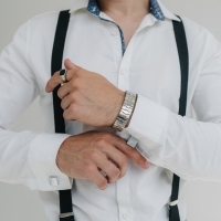 Браслет мужской &laquo;Стальной&raquo; квадраты, цвет серебро