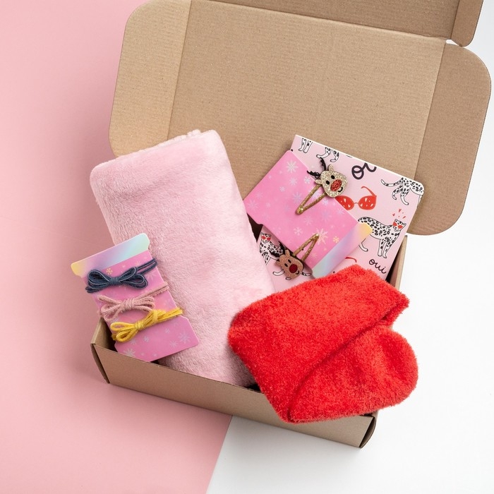 Подарочный набор «Лучший друг», плед 85х100 см и аксессуары Подарочный набор «Лучший друг», плед 85х100 см и аксессуары