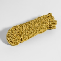 Шнур витой, d = 5 мм, 9 &plusmn; 1 м, цвет золотой