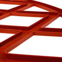 Ограждение декоративное, 35 &times; 232 см, 4 секции, пластик, терракотовое, MODERN, Greengo