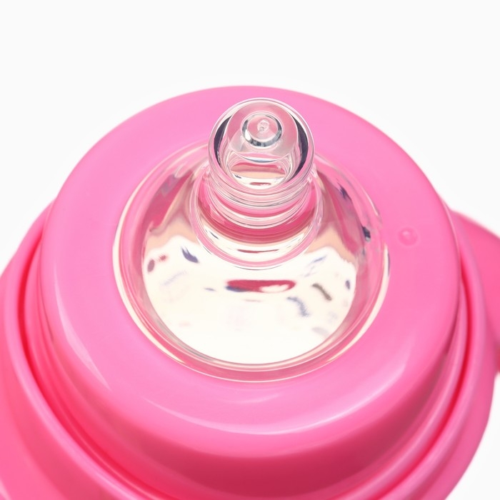 Бутылочка для кормления &Oslash;50мм ШГ, +0мес., 150мл, цвет розовый