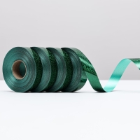 Лента голографические для декора и подарков, салатовая, 2 см х 50 м Лента голографические для декора и подарков, салатовая, 2 см х 50 м