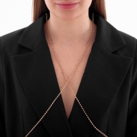 Портупея &laquo;Минимал&raquo; 2 нити, цвет белый в золоте