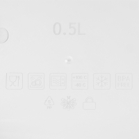 Контейнер герметичный пластиковый Butterfly bright, 500 мл, прозрачный, крышка МИКС